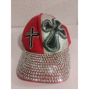 Dope Streetwearcore Jewel Cap Studded Bling Hat Adjustable Bling Bedazzled